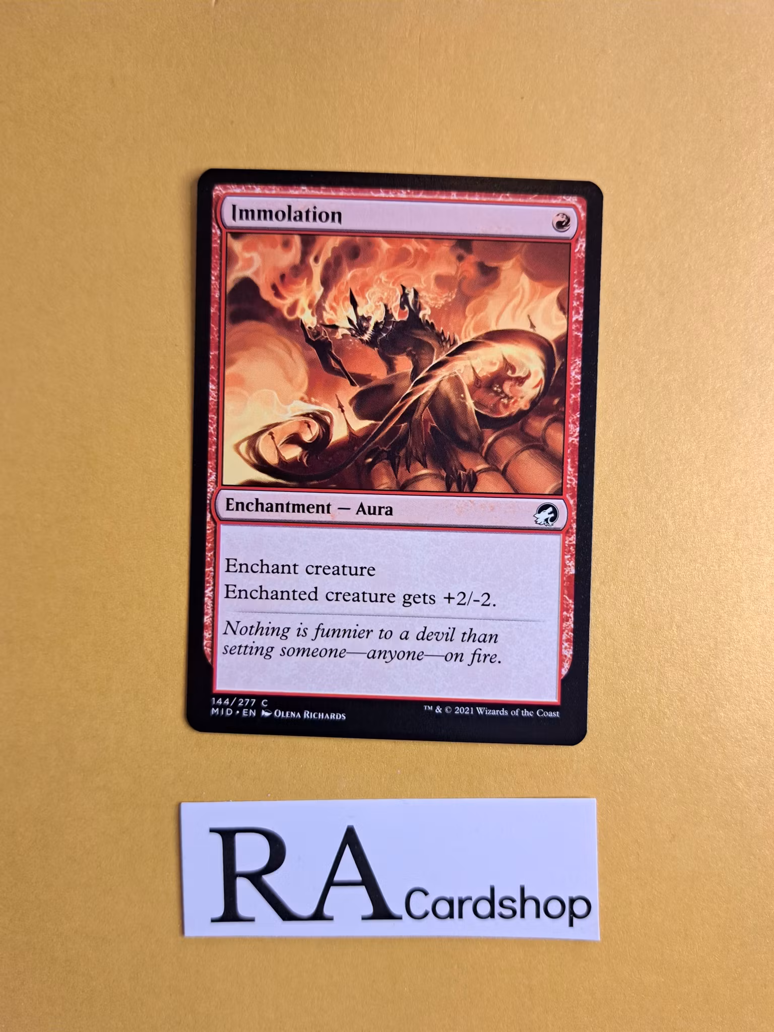Immolation Common 144/277 Innistrad Midnight Hunt (MID) Magic the Gathering