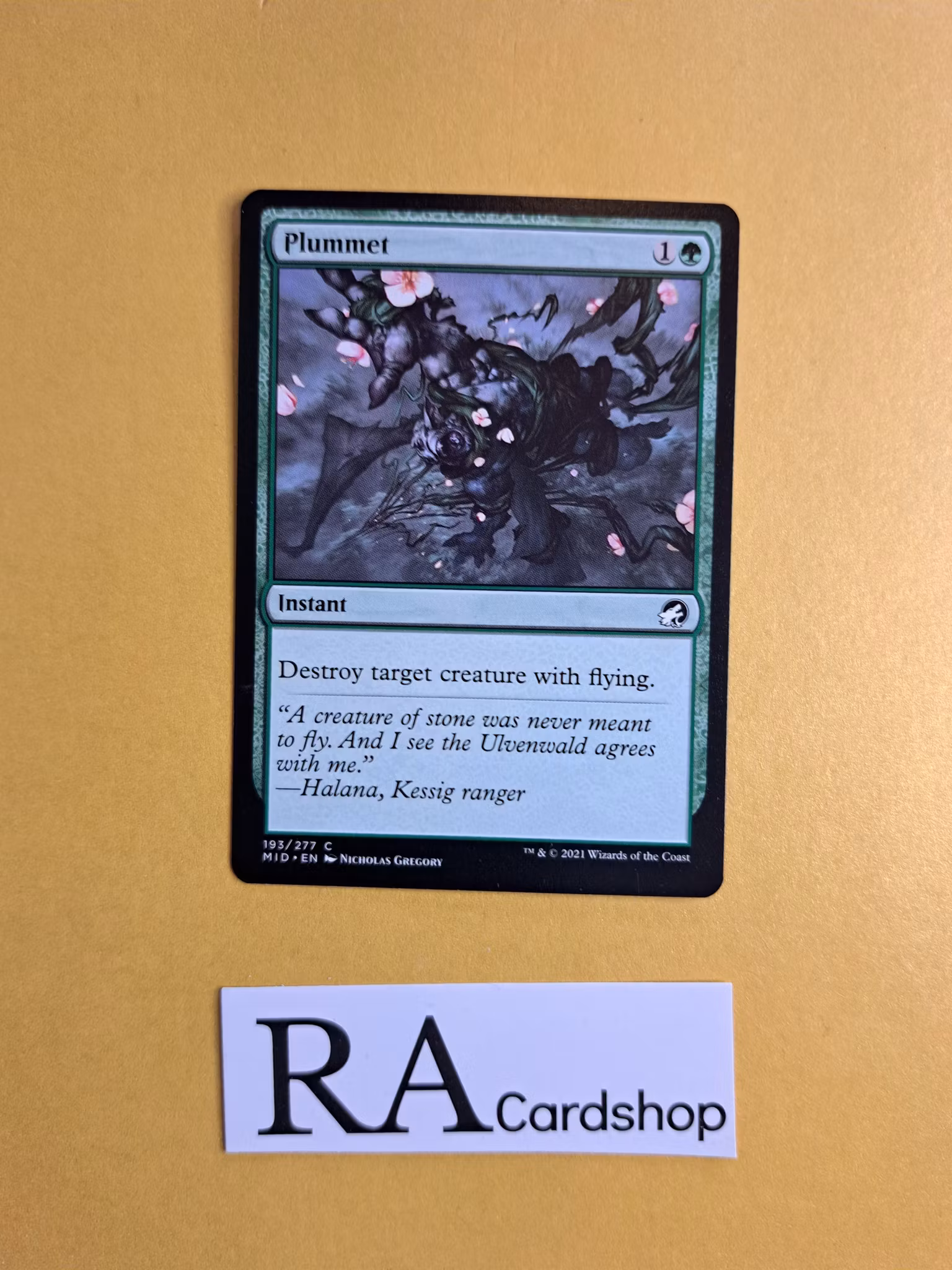 Plummet Common 193/277 Innistrad Midnight Hunt (MID) Magic the Gathering