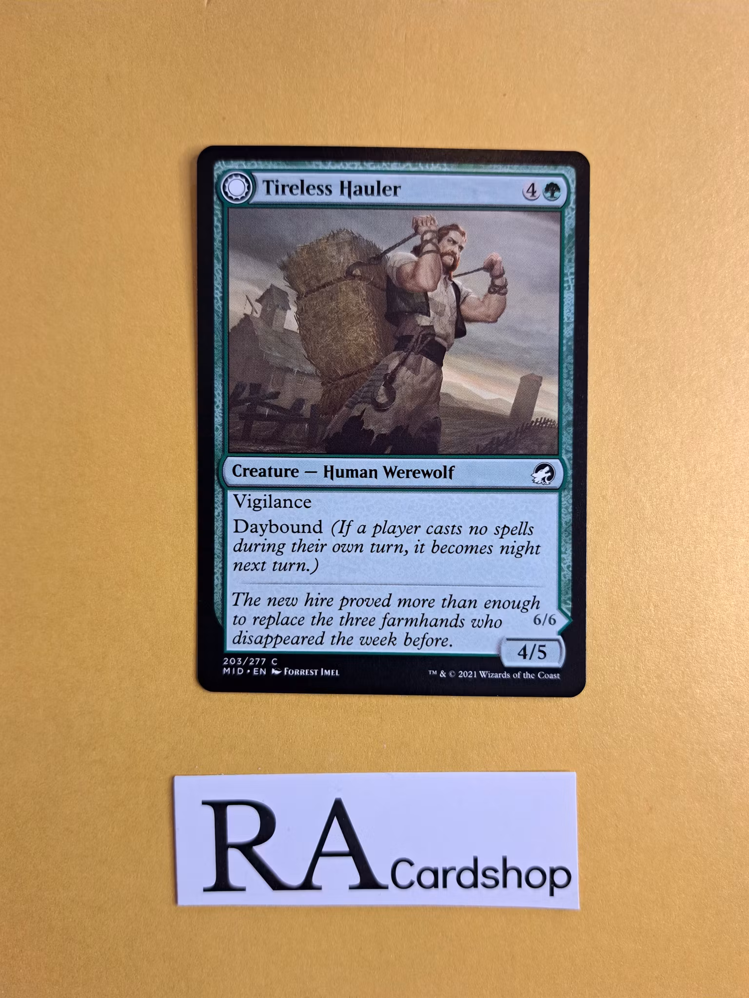 Tireless Hauler / Dire-Strain Brawler Common 203/277 Innistrad Midnight Hunt (MID) Magic the Gathering