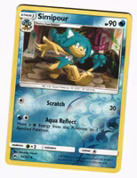 Simipour Reverse Holo Uncommon 37/147 Burning Shadows Pokemon