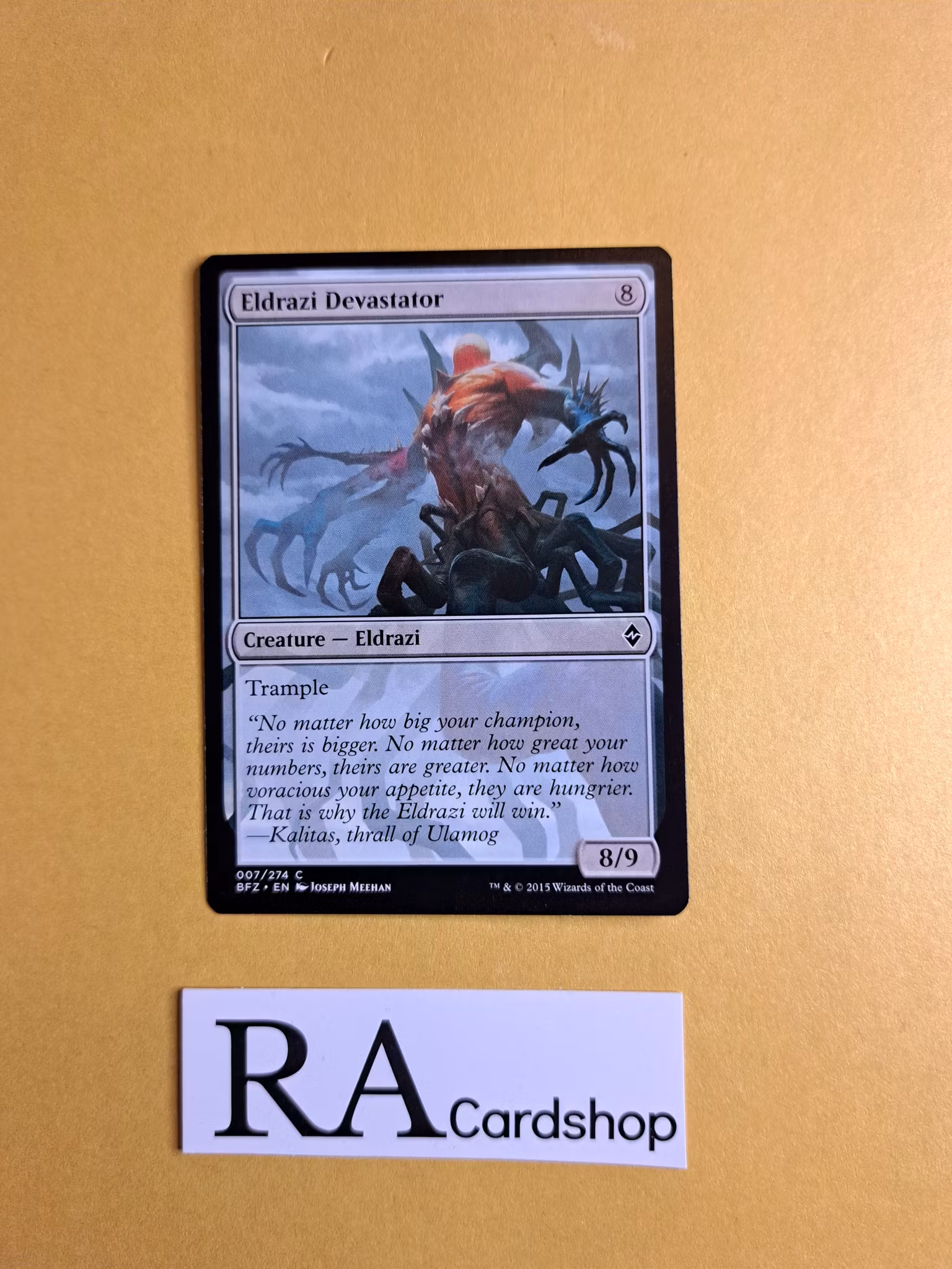 Eldrazi Devastator Common 007/274 Battle for Zendikar (BFZ) Magic the Gathering