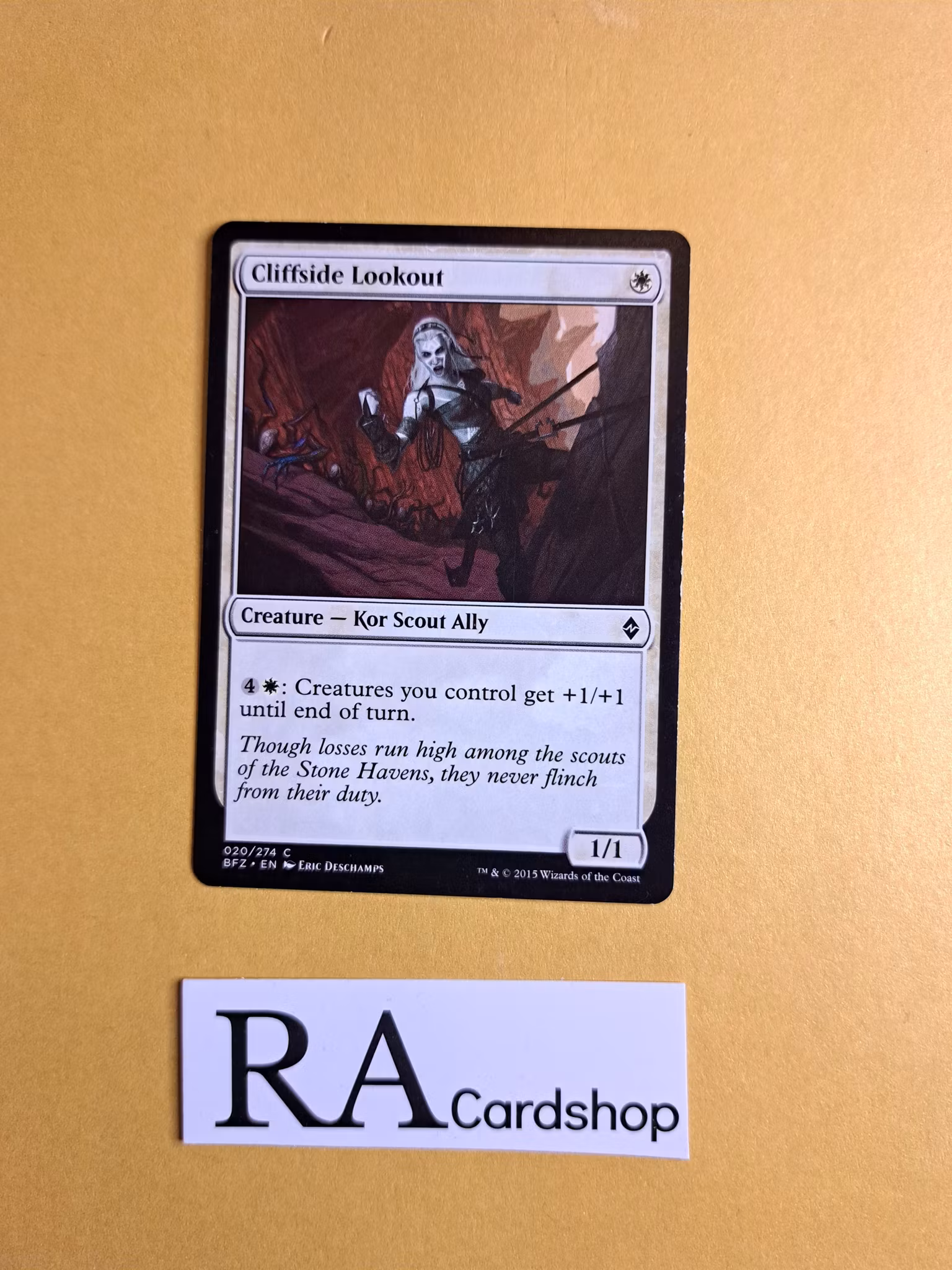Cliffside Lookout Common 020/274 Battle for Zendikar (BFZ) Magic the Gathering