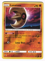 Lunatone Reverse Holo Uncommon 68/147 Burning Shadows Pokemon