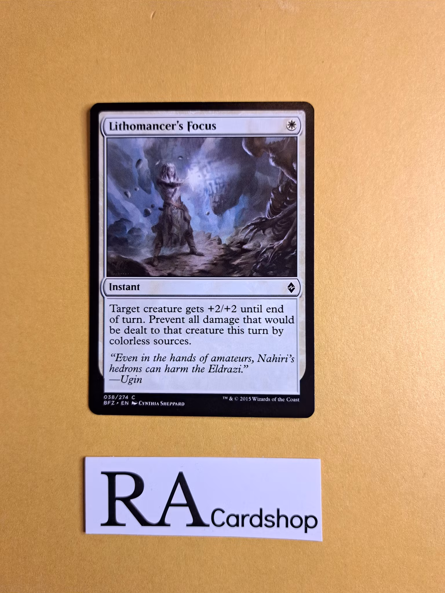 Lithomancers Focus Common 038/274 Battle for Zendikar (BFZ) Magic the Gathering