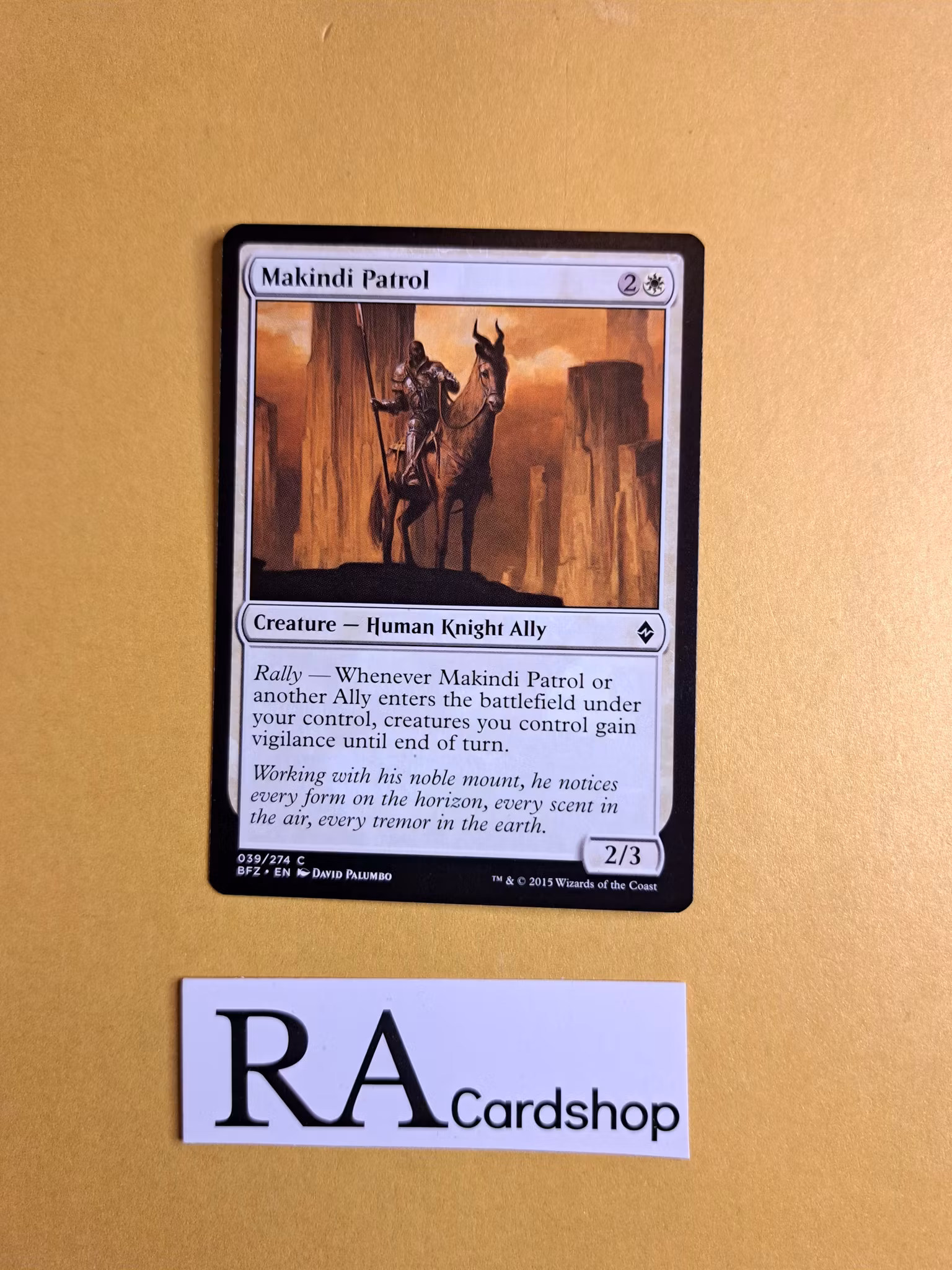 Makindi Patrol Common 039/274 Battle for Zendikar (BFZ) Magic the Gathering
