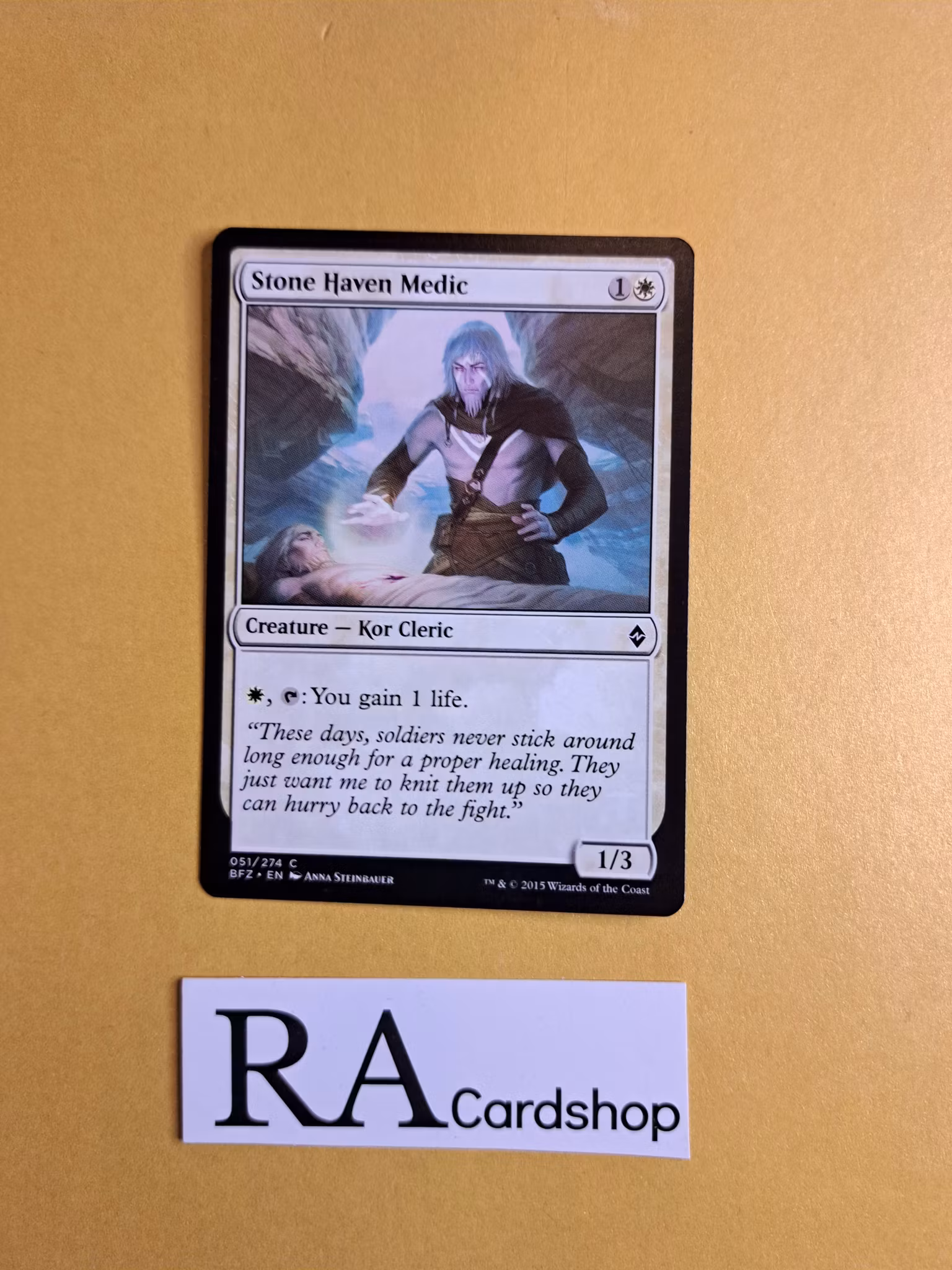 Stone Haven Medic Common 051/274 Battle for Zendikar (BFZ) Magic the Gathering