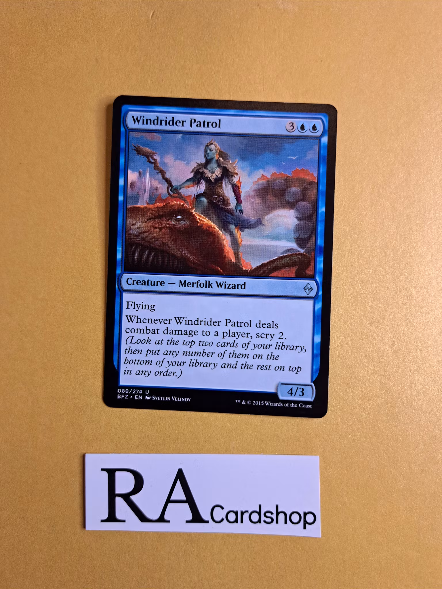 Windrider Patrol Uncommon 089/274 Battle for Zendikar (BFZ) Magic the Gathering