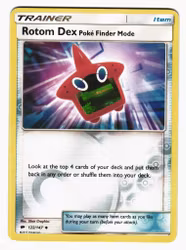 Rotom Dex Poke Finder Mode Reverse Holo Uncommon 122/147 Burning Shadows Pokemon