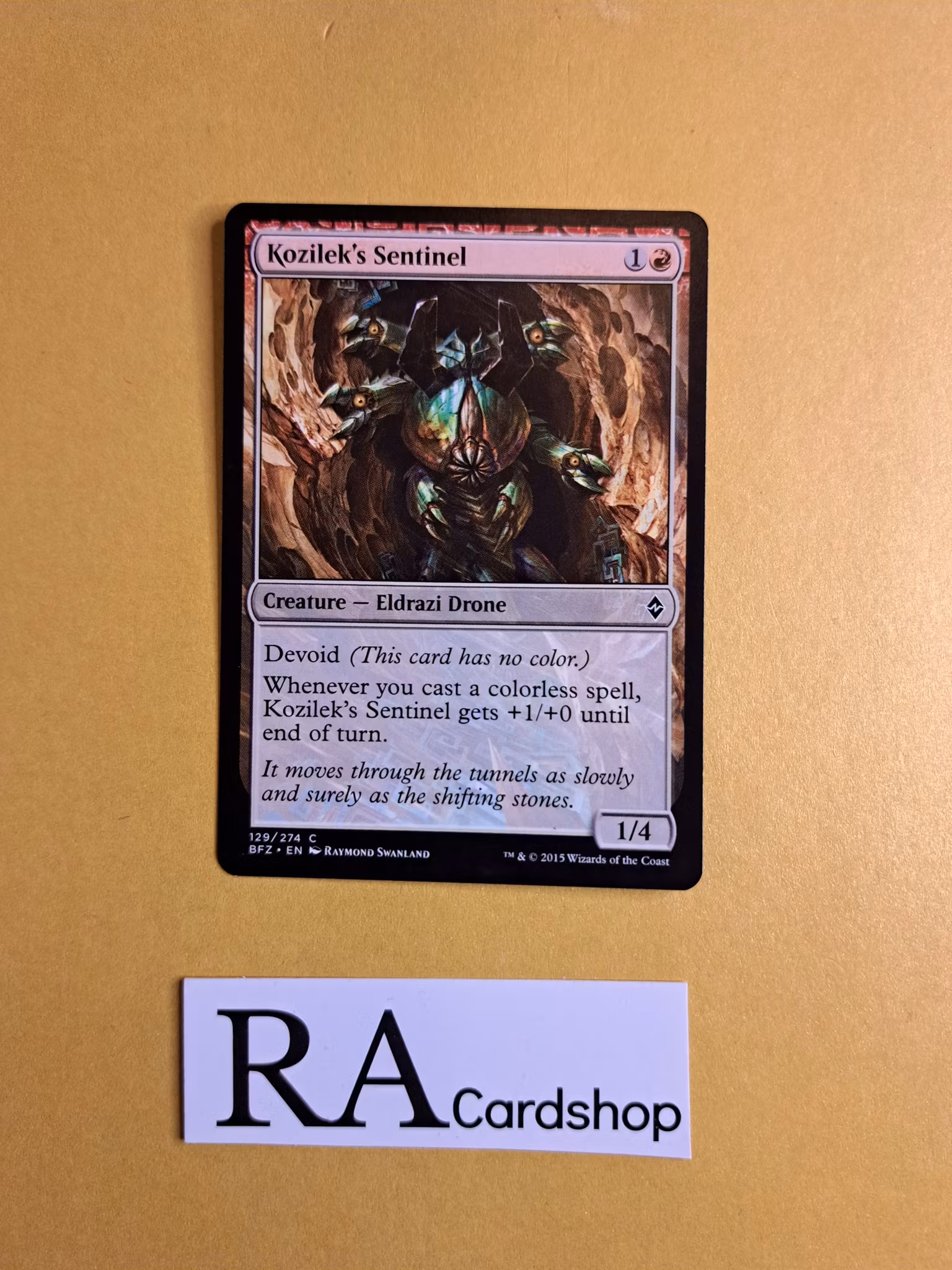 Kozileks Sentinel Common 129/274 Battle for Zendikar (BFZ) Magic the Gathering