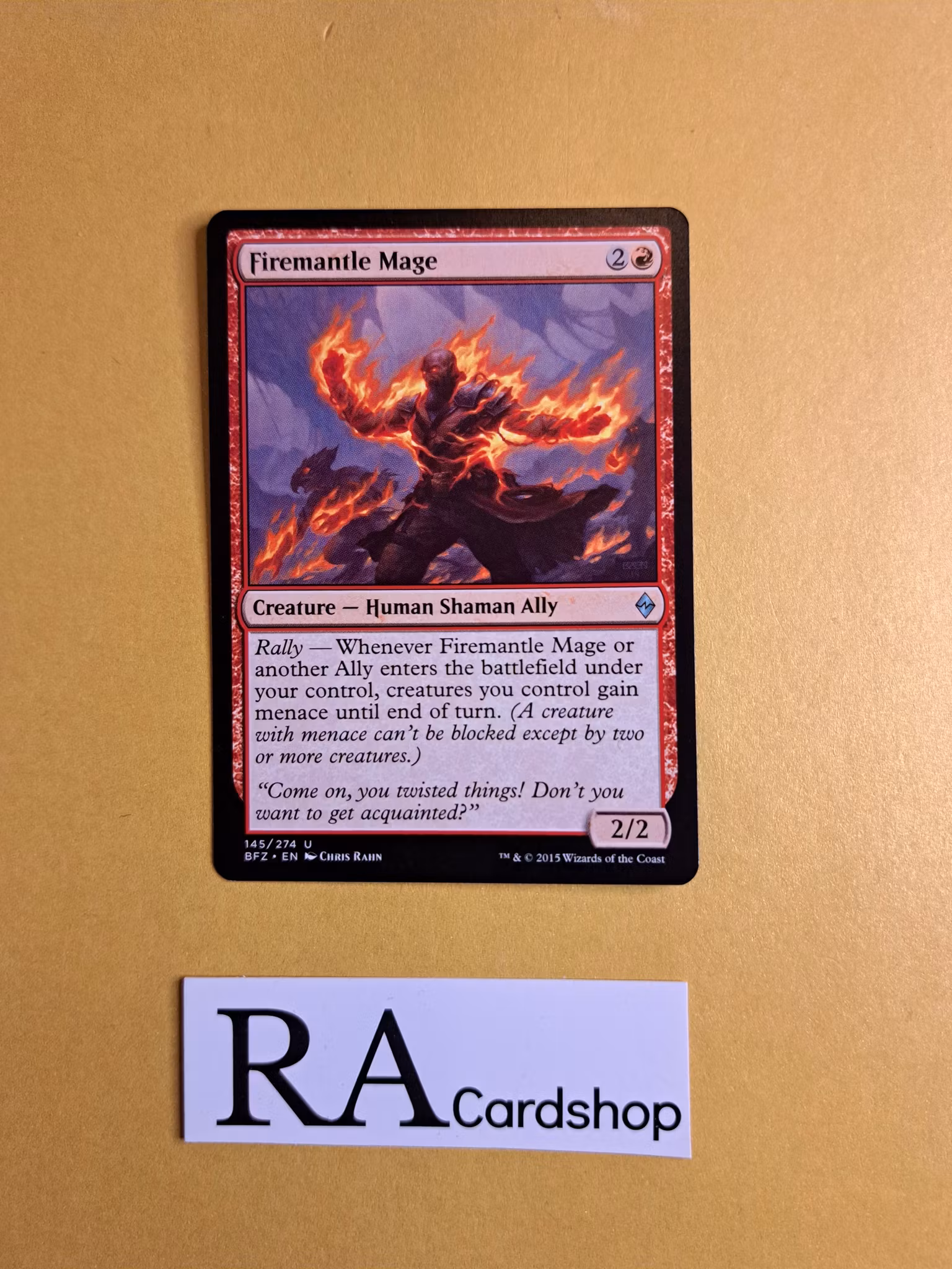 Firemantle Mage Uncommon 145/274 Battle for Zendikar (BFZ) Magic the Gathering