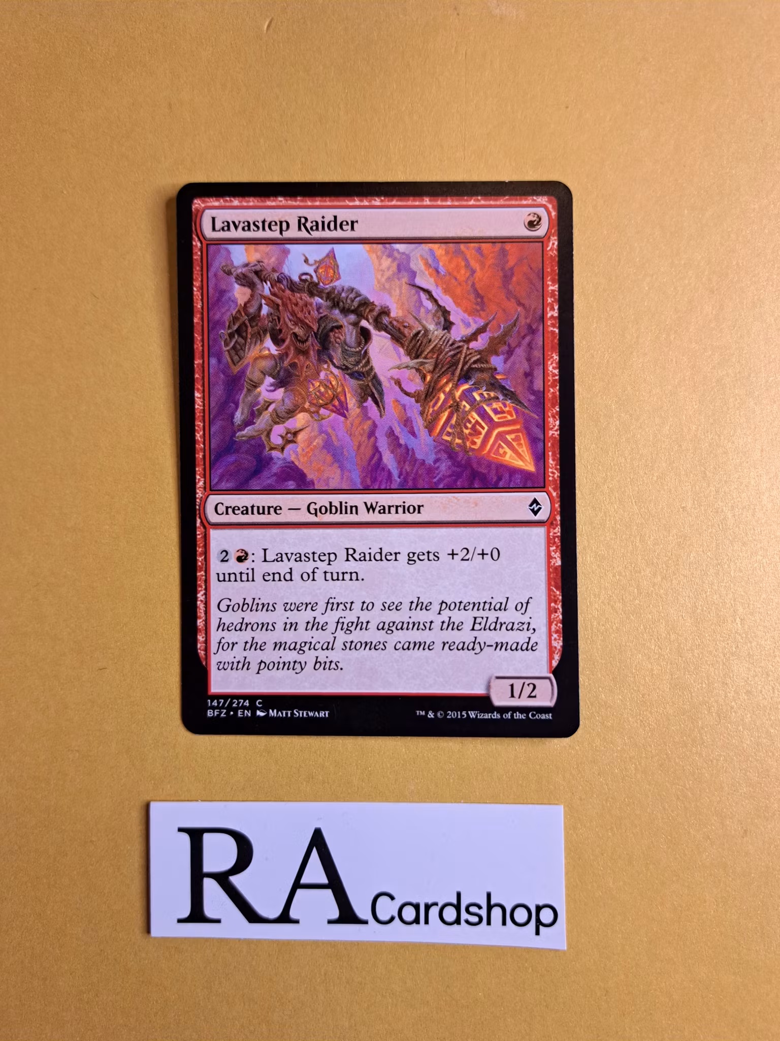 Lavastep Raider Common 147/274 Battle for Zendikar (BFZ) Magic the Gathering