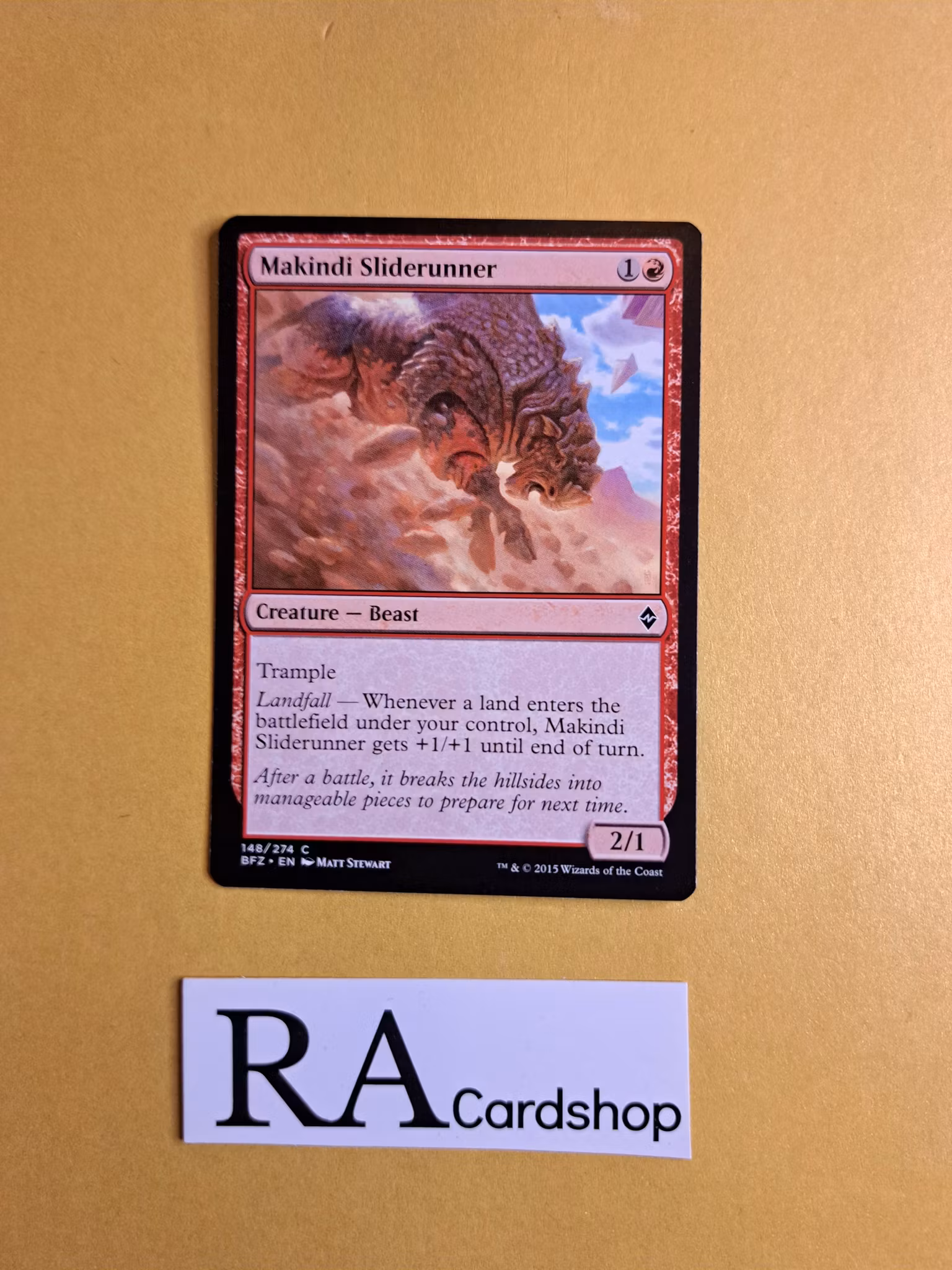 Makindi Sliderunner Common 148/274 Battle for Zendikar (BFZ) Magic the Gathering