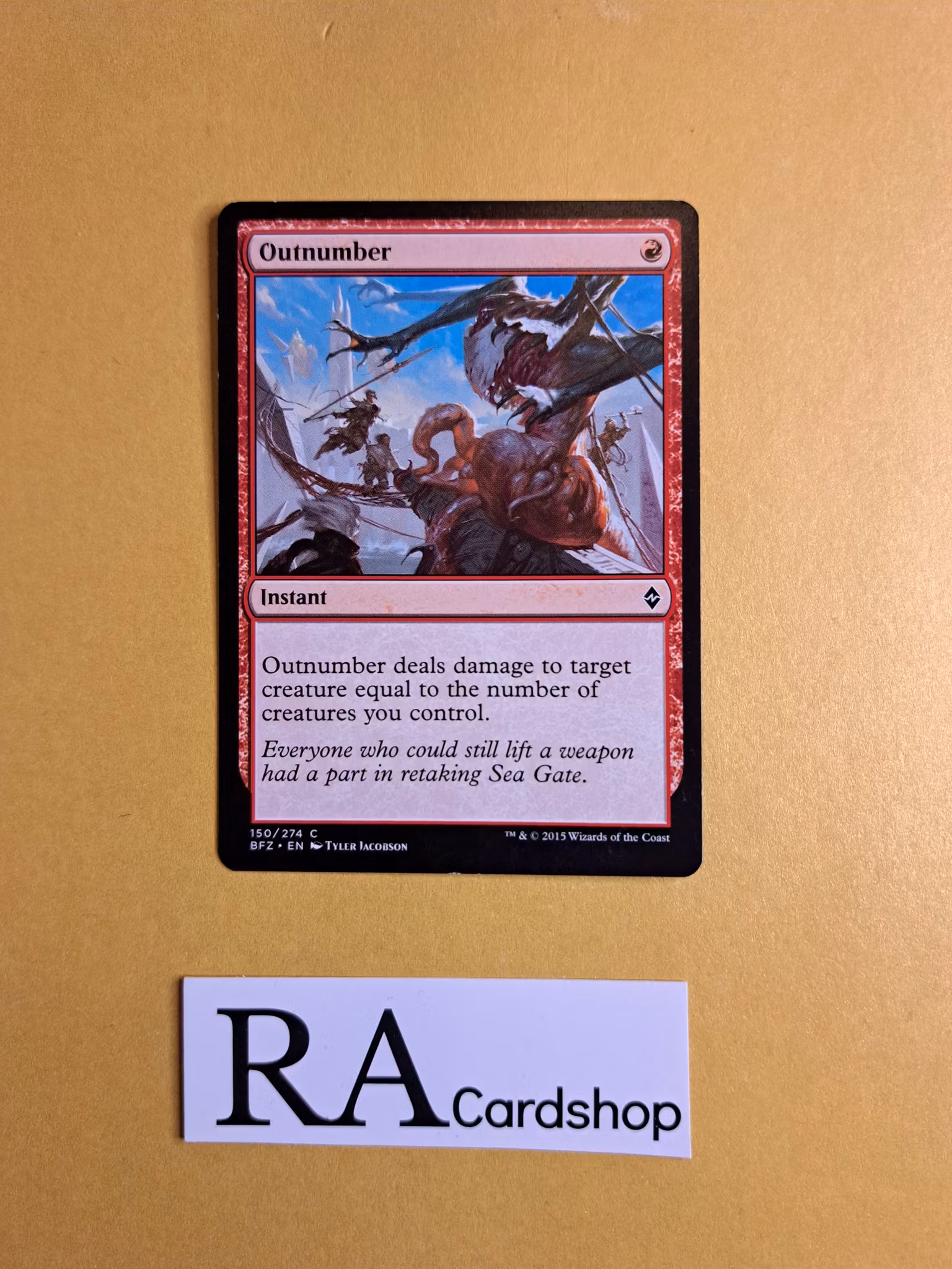 Outnumber Common 150/274 Battle for Zendikar (BFZ) Magic the Gathering