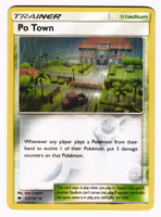Po Town Reverse Holo Uncommon 121/147 Burning Shadows Pokemon