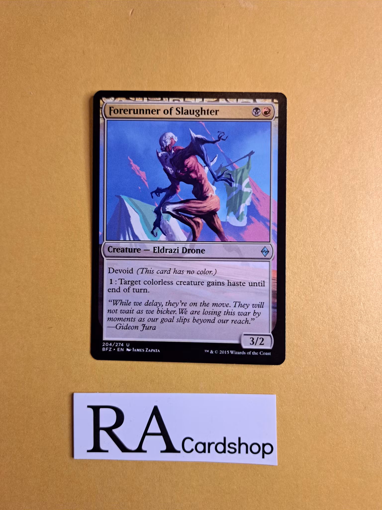 Forerunner of Slaughter Uncommon 204/274 Battle for Zendikar (BFZ) Magic the Gathering