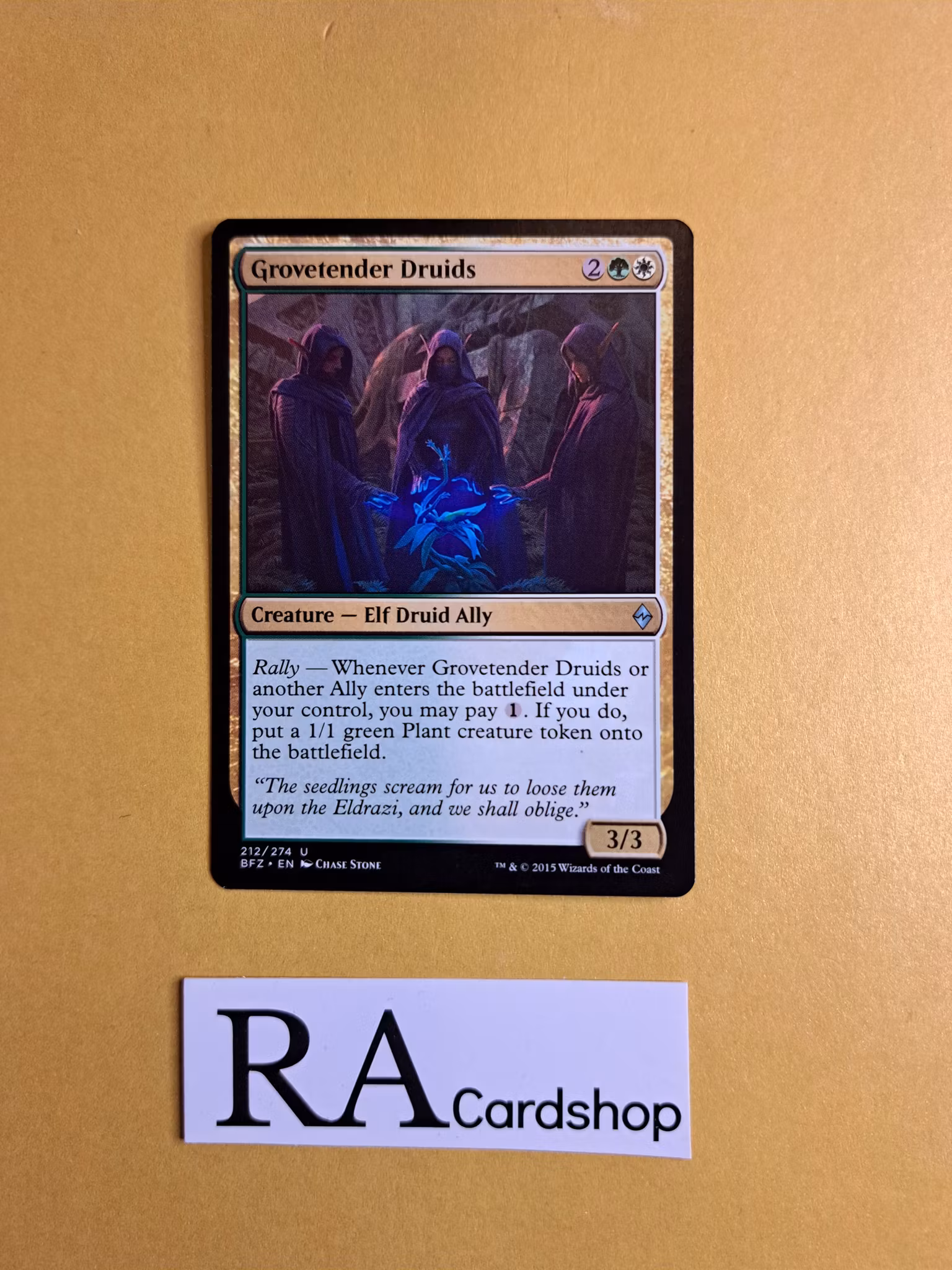 Grovetender Druids Uncommon 212/274 Battle for Zendikar (BFZ) Magic the Gathering