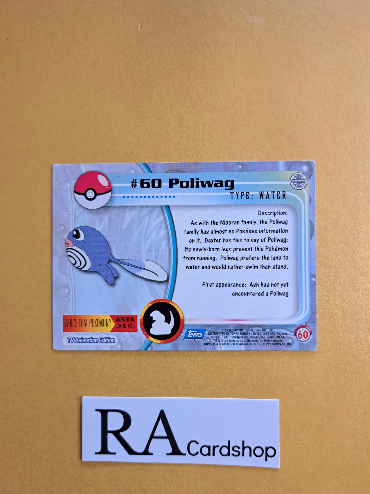 Poliwag #60 Topps Pokemon