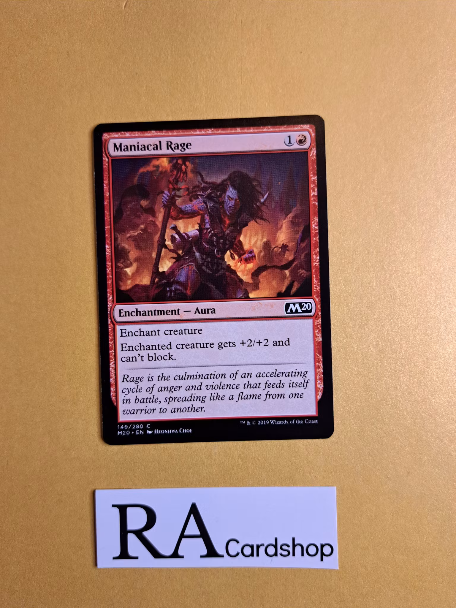 Maniacal Rage Common 149/280 Core 2020 (M20) Magic the Gathering