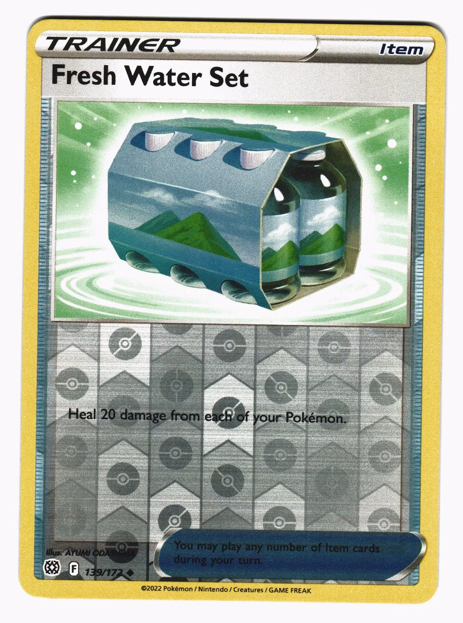 Fresh Water Set Reverse Holo Uncommon 139/172 Brilliant Stars Pokemon