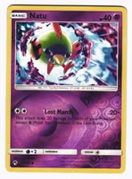 Natu Reverse Holo Common 87/214 Lost Thunder Pokemon