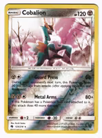 Cobalion Reverse Holo Rare 129/214 Lost Thunder Pokemon