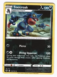 Toxicroak Reverse Holo Uncommon 110/195 Silver Tempest Pokemon