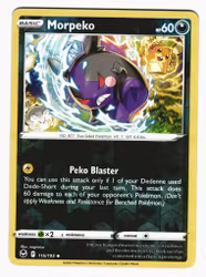 Morpeko Reverse Holo Uncommon 116/195 Silver Tempest Pokemon