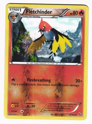 Fletchinder Reverse Holo Uncommon 17/106 XY Flashfire Pokemon