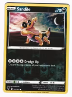 Sandile Reverse Holo Common 107/185 Vivid Voltage Pokemon