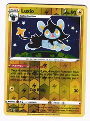 Luxio Reverse Holo Uncommon 061/192 Rebel Clash Pokemon