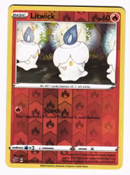 Litwick Reverse Holo Common 031/192 Rebel Clash Pokemon