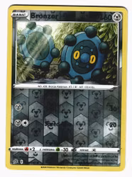 Bronzor Reverse Holo Common 129/192 Rebel Clash Pokemon