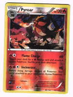 Pyroar Reverse Holo Rare 23/114 Steam Siege Pokemon