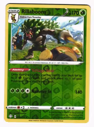Rillaboom Reverse Holo Rare 013/072 Shining Fates Pokemon