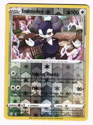Indeedee Reverse Holo Rare 056/072 Shining Fates Pokemon
