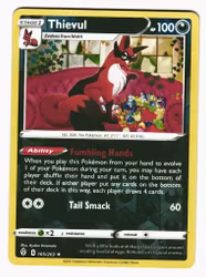 Thievul Reverse Holo Rare 105/203 Evolving Skies Pokemon