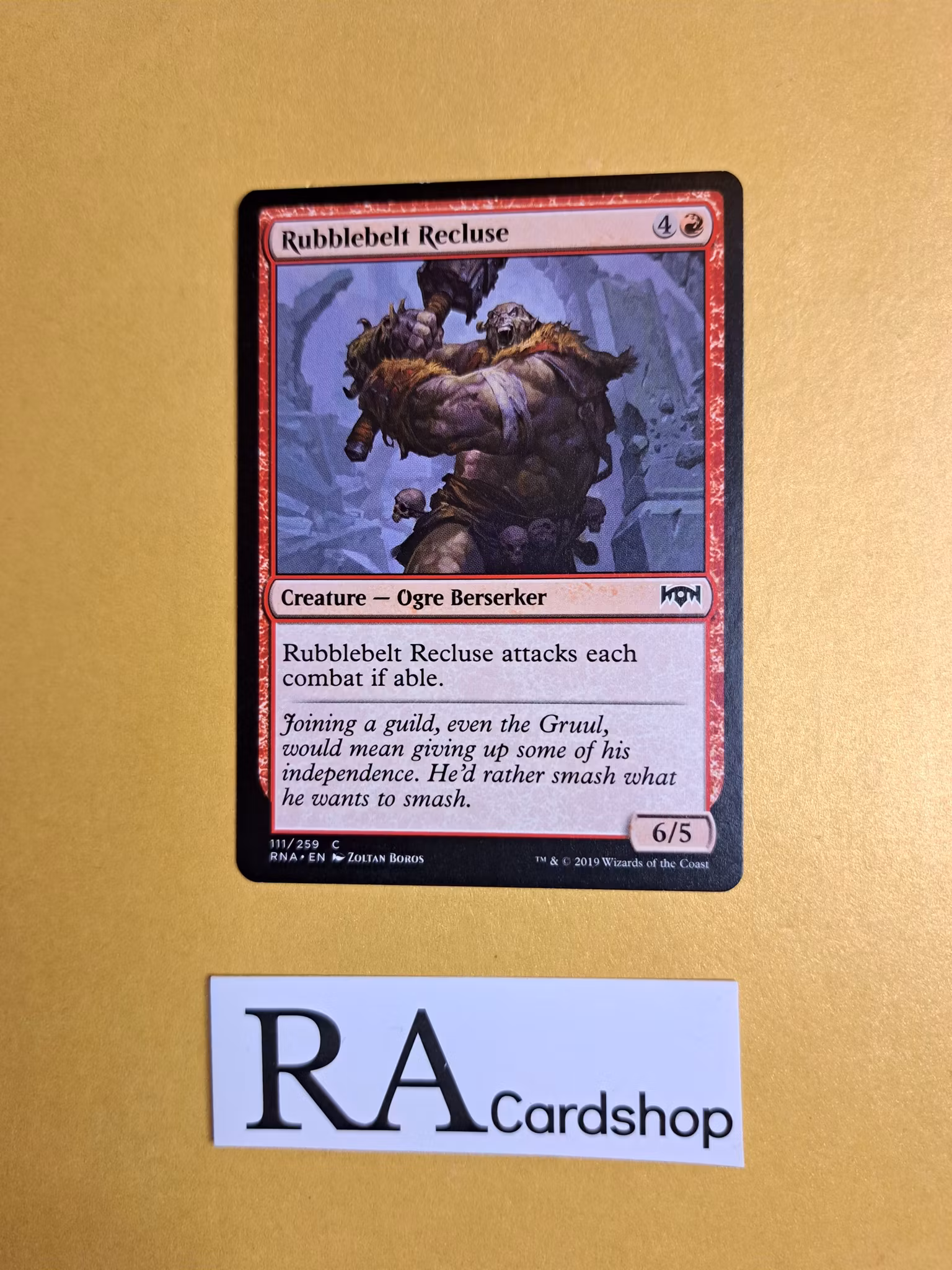 Rubblebelt Recluse Common 111/259 Ravnica Allegiance (RNA) Magic the Gathering