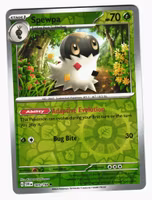 Spewpa Reverse Holo Common 009/198 Scarlet & Violet Pokemon