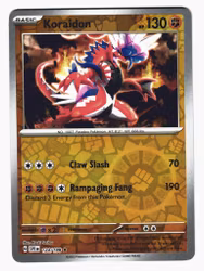 Koraidon Reverse Holo Rare 124/198 Scarlet & Violet Pokemon