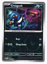 Croagunk Reverse Holo Common 130/198 Scarlet & Violet Pokemon