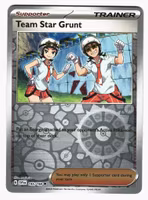 Team Star Grunt Reverse Holo Uncommon 195/198 Scarlet & Violet Pokemon