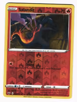 Salandit Reverse Holo Common 027/202 Sword & Shield Pokemon