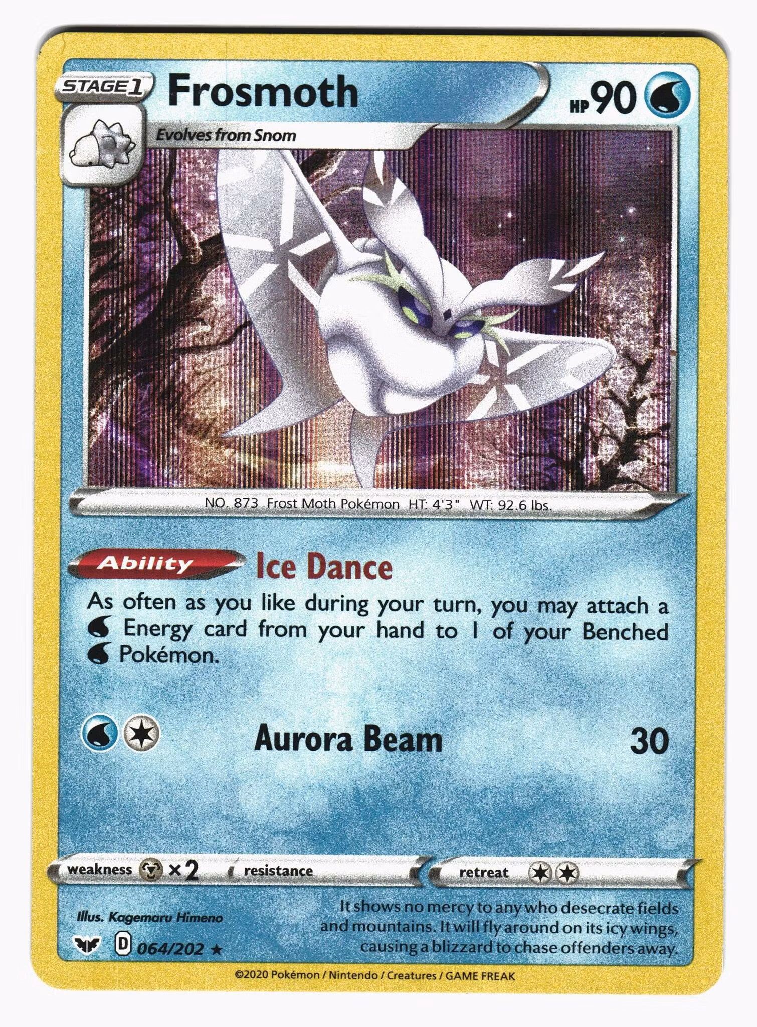 Frosmoth Holo Rare 064/202 Sword & Shield Pokemon