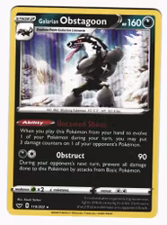 Galarian Obstagoon Holo Rare 119/202 Sword & Shield Pokemon