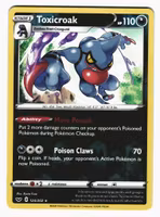 Toxicroak Reverse Holo Rare 124/202 Sword & Shield Pokemon