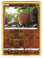 Diglett Reverse Holo Common 092/202 Sword & Shield Pokemon
