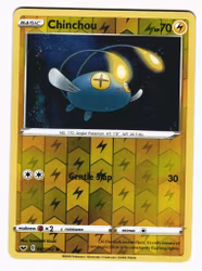 Chinchou Reverse Holo Common 067/202 Sword & Shield Pokemon