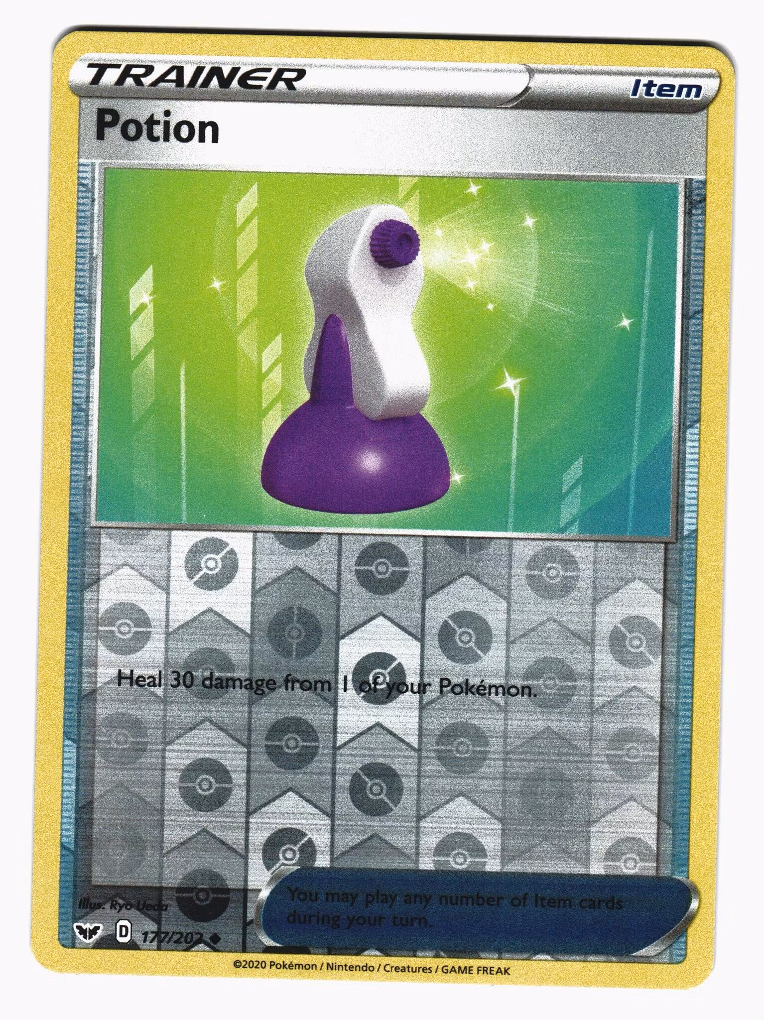 Potion Reverse Holo Uncommon 177/202 Sword & Shield Pokemon