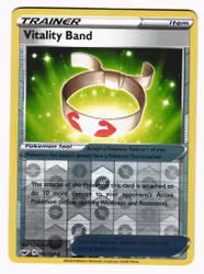 Vitality Band Reverse Holo Uncommon 185/202 Sword & Shield Pokemon