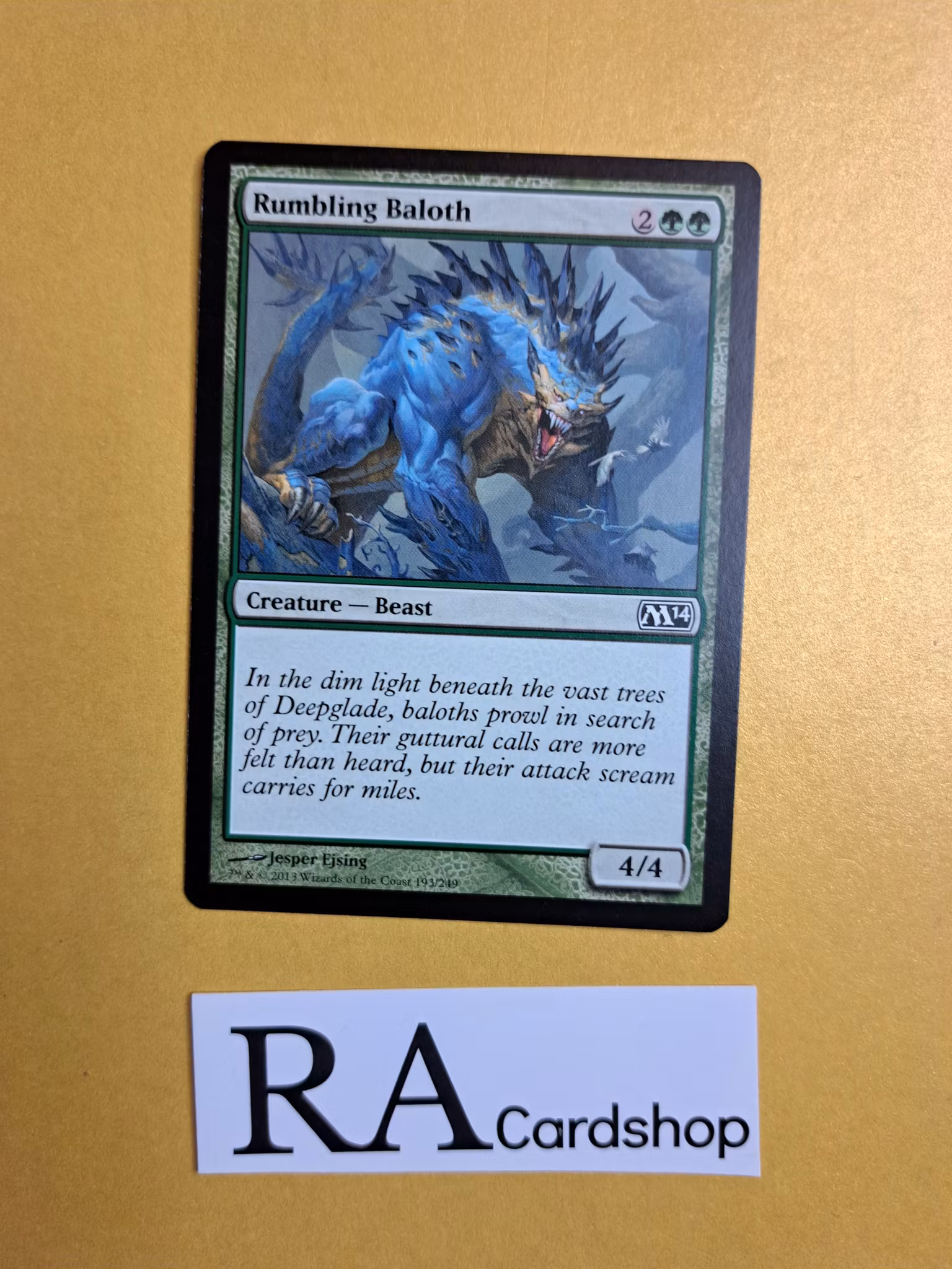 Rumbling Baloth Common 193/249 Magic 2014 (M14) Magic the Gathering